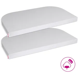 babybay® Soft Grey Jersey Cover Deluxe Sheet 2-Pack Original