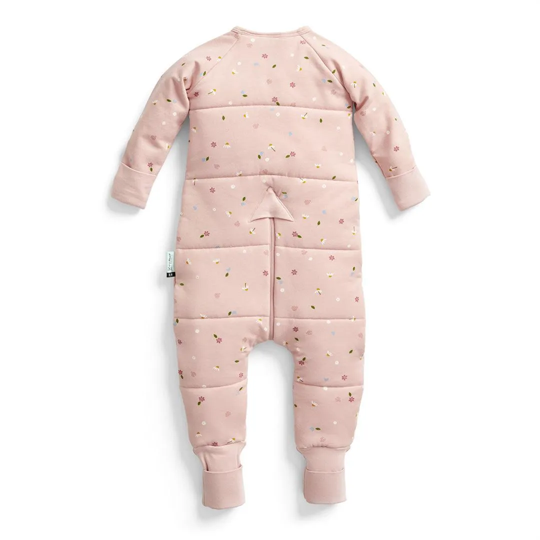 ergoPouch Organic Winter Long Sleeved Sleep Onesie - 3.5 TOG - Daisies