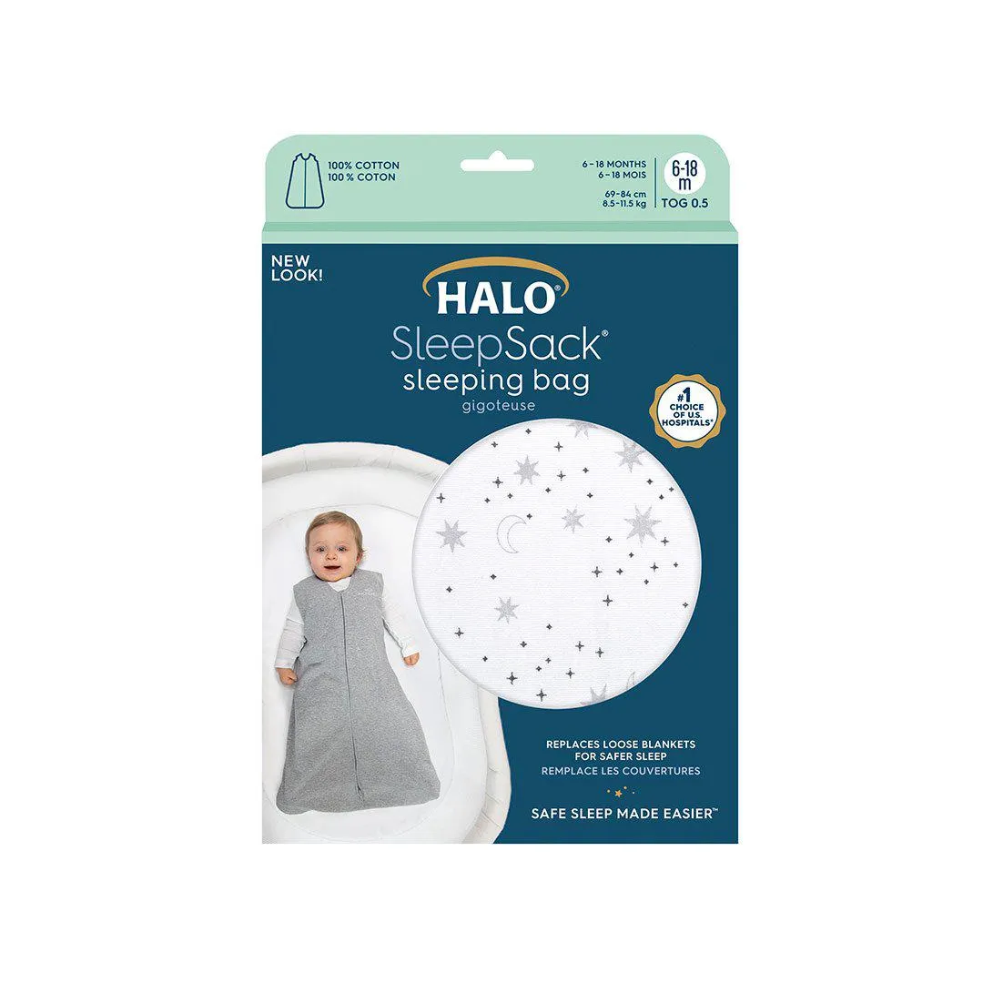 HALO SleepSack Sleeping Bag - Midnight Moons - TOG 0.5