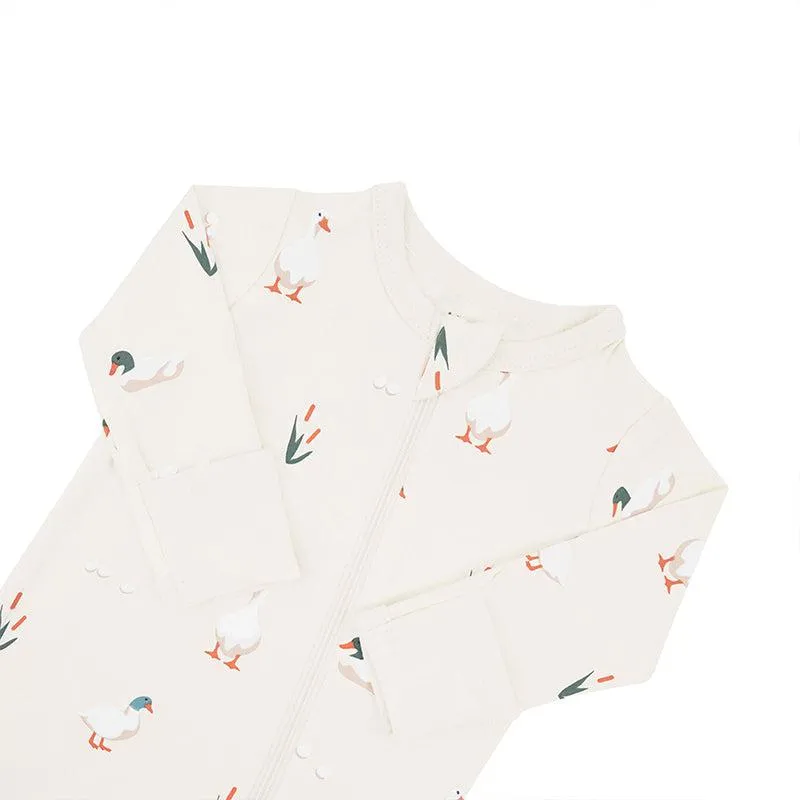 Kyte Baby Zippered Footed Sleepsuit - Duck