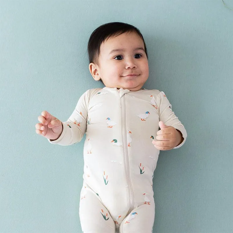 Kyte Baby Zippered Footed Sleepsuit - Duck