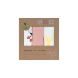 Lassig Heavenly Soft Swaddles - Happy Fruits - Cherry
