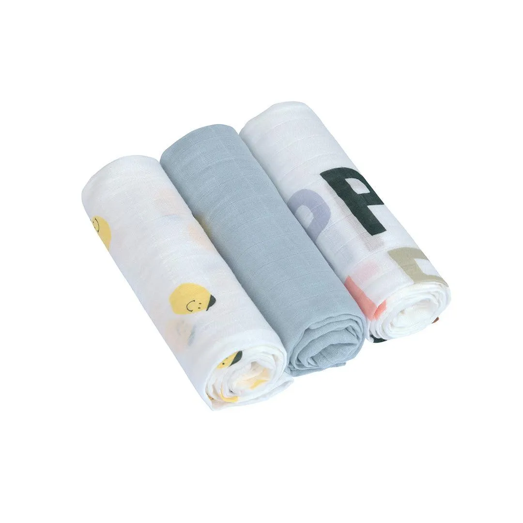 Lassig Heavenly Soft Swaddles - Happy Fruits - Lemon