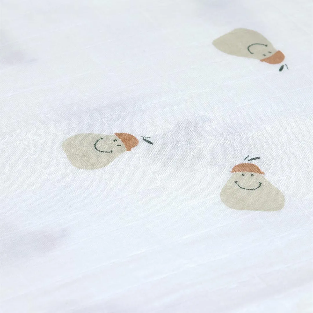 Lassig Heavenly Soft Swaddles - Happy Fruits - Pear