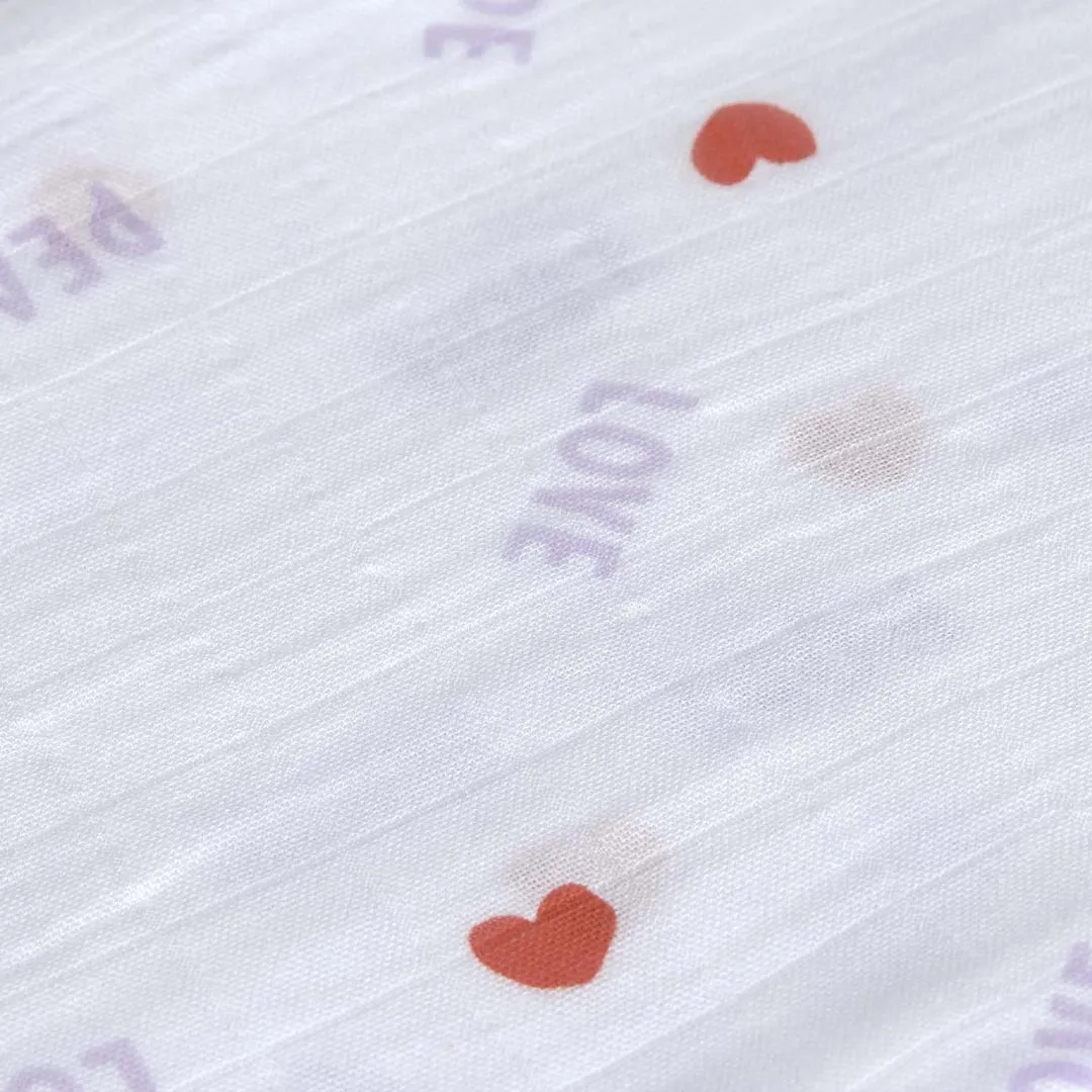 Lassig Heavenly Soft Swaddles - Happy Rascals - Lavender - Heart