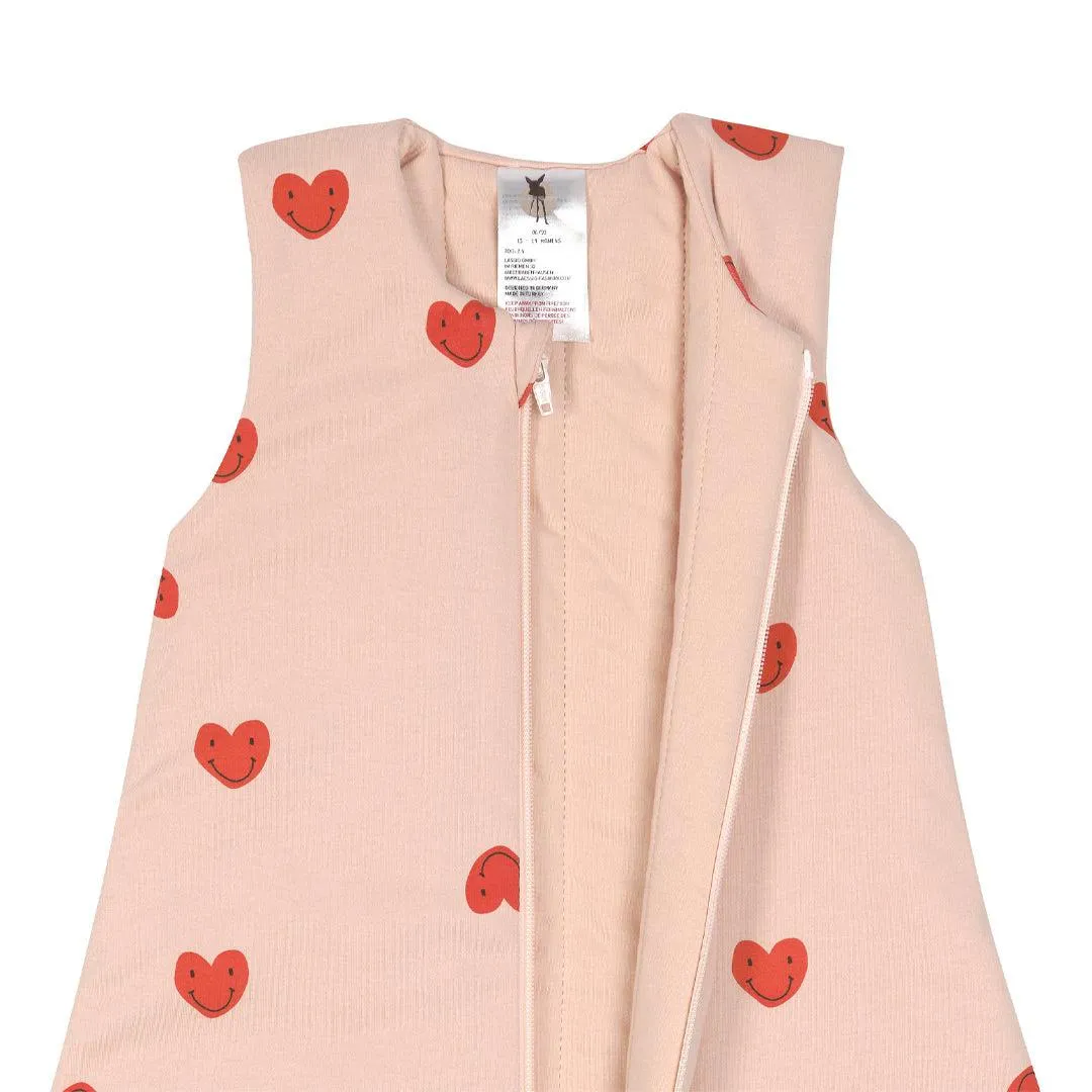 Lassig Interlock Sleeping Bag - Peach Rose - Heart