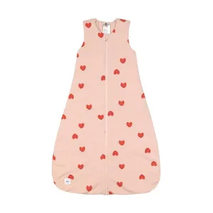 Lassig Interlock Sleeping Bag - Peach Rose - Heart