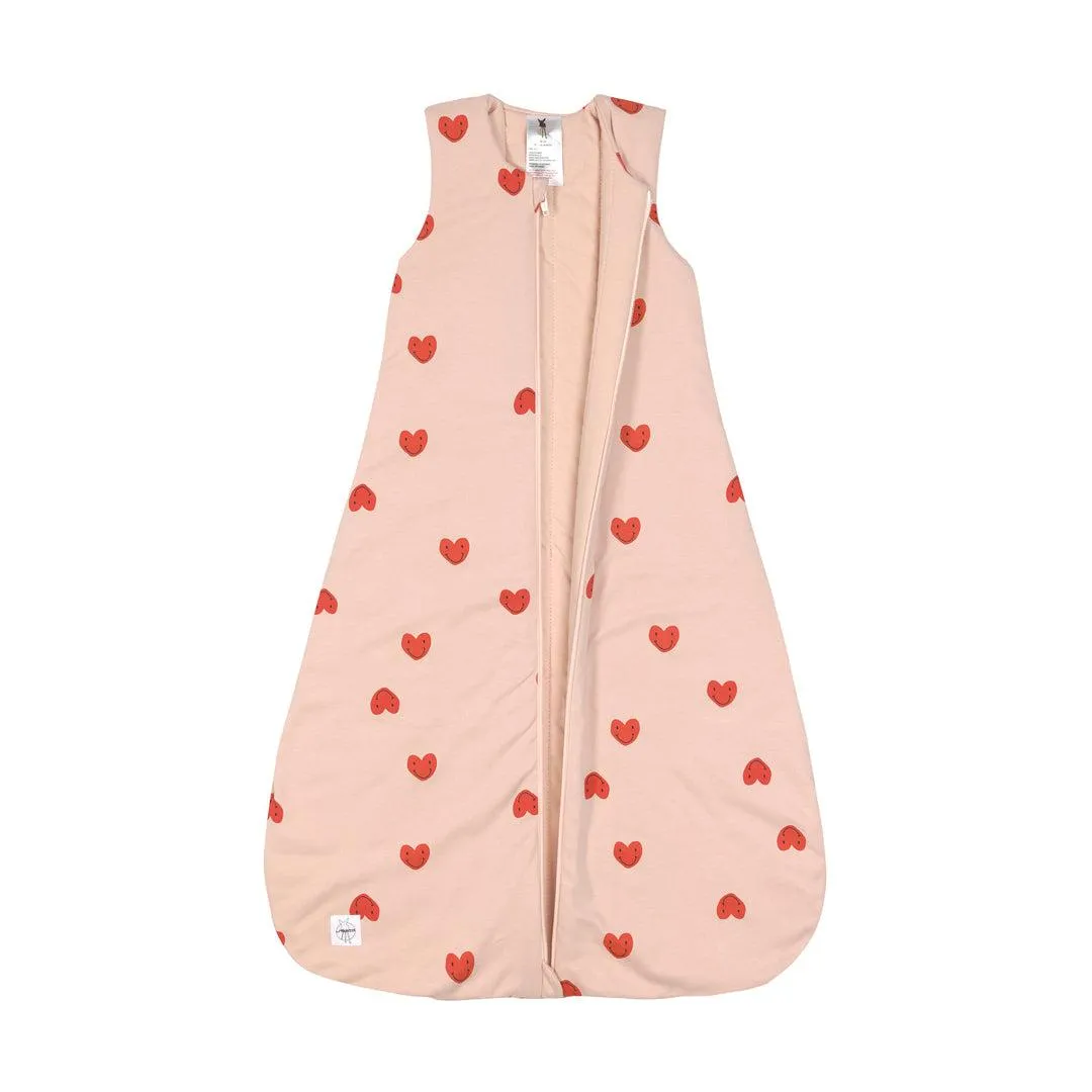 Lassig Interlock Sleeping Bag - Peach Rose - Heart