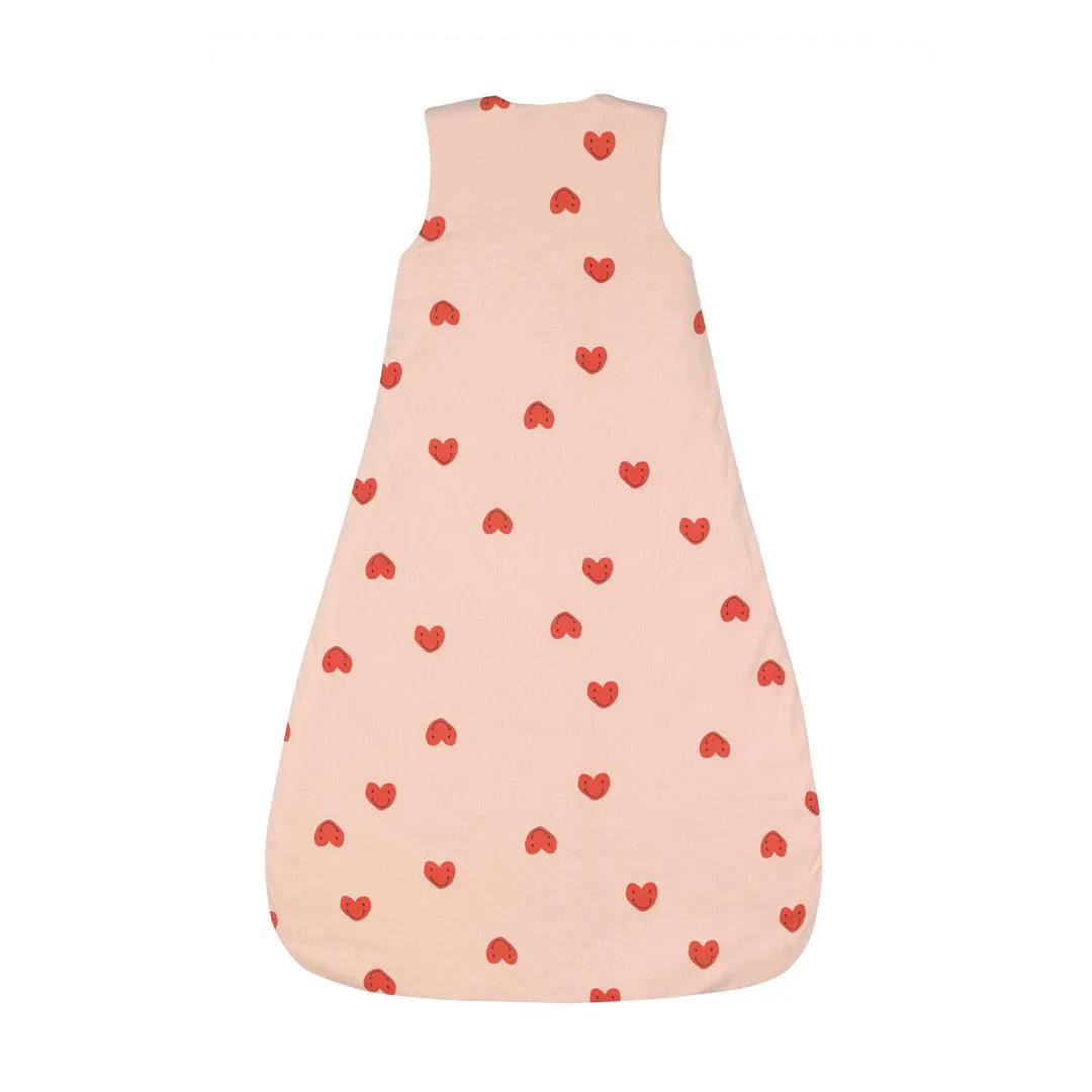 Lassig Interlock Sleeping Bag - Peach Rose - Heart