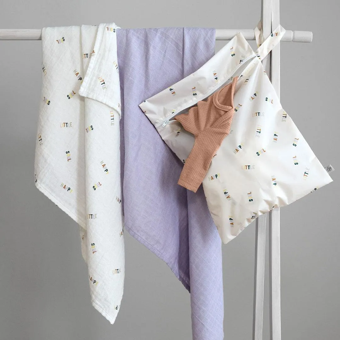 Lassig Swaddle & Burp Blanket - Happy Fruits - Cherry