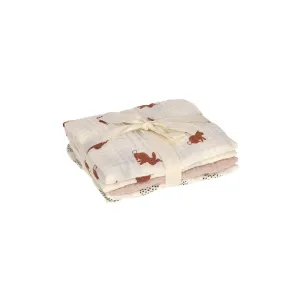 Lassig Swaddle & Burp Blanket - Little Forest - Rabbit
