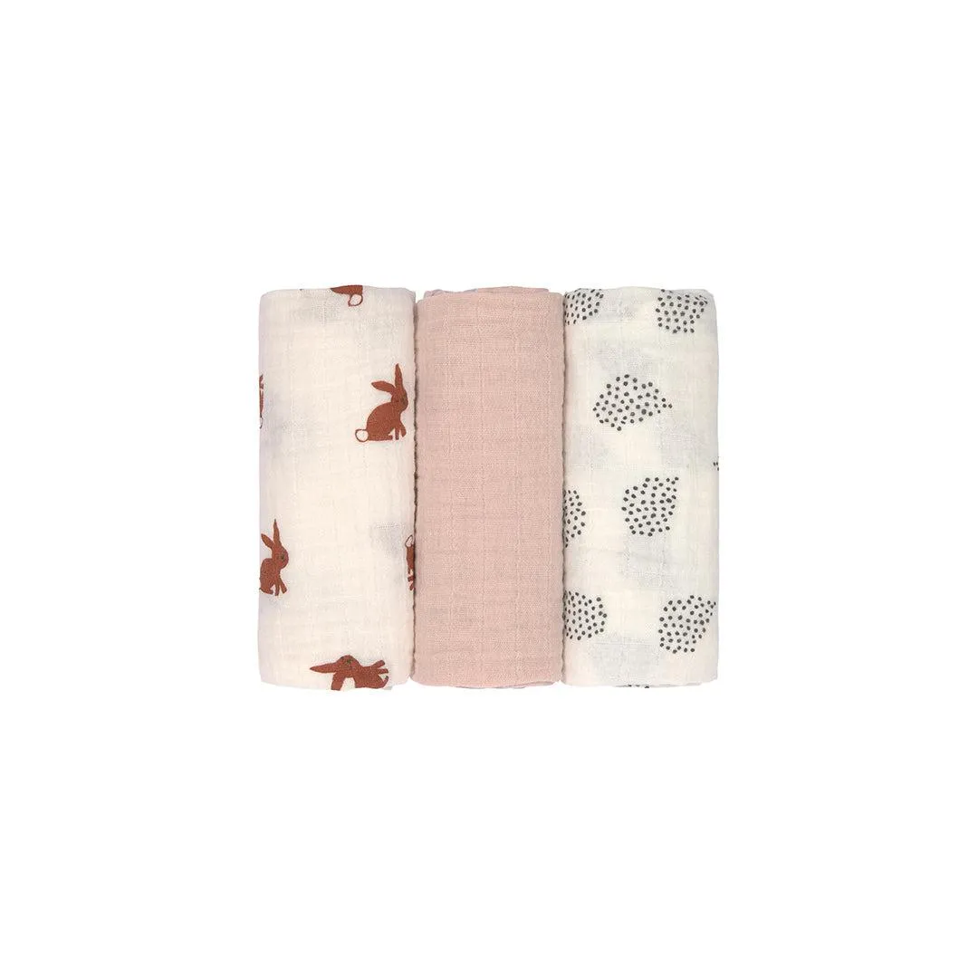 Lassig Swaddle & Burp Blanket - Little Forest - Rabbit