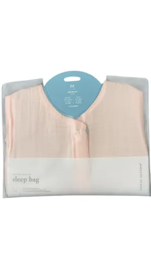 Little Unicorn Cotton Muslin Sleep Bag, Medium, Rose Petal, Cotton Muslin