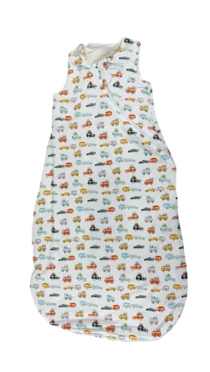 LouLou Lollipop Tencel Sleep Bag, 0-6 Months, 1.0 TOG, Camper Vans