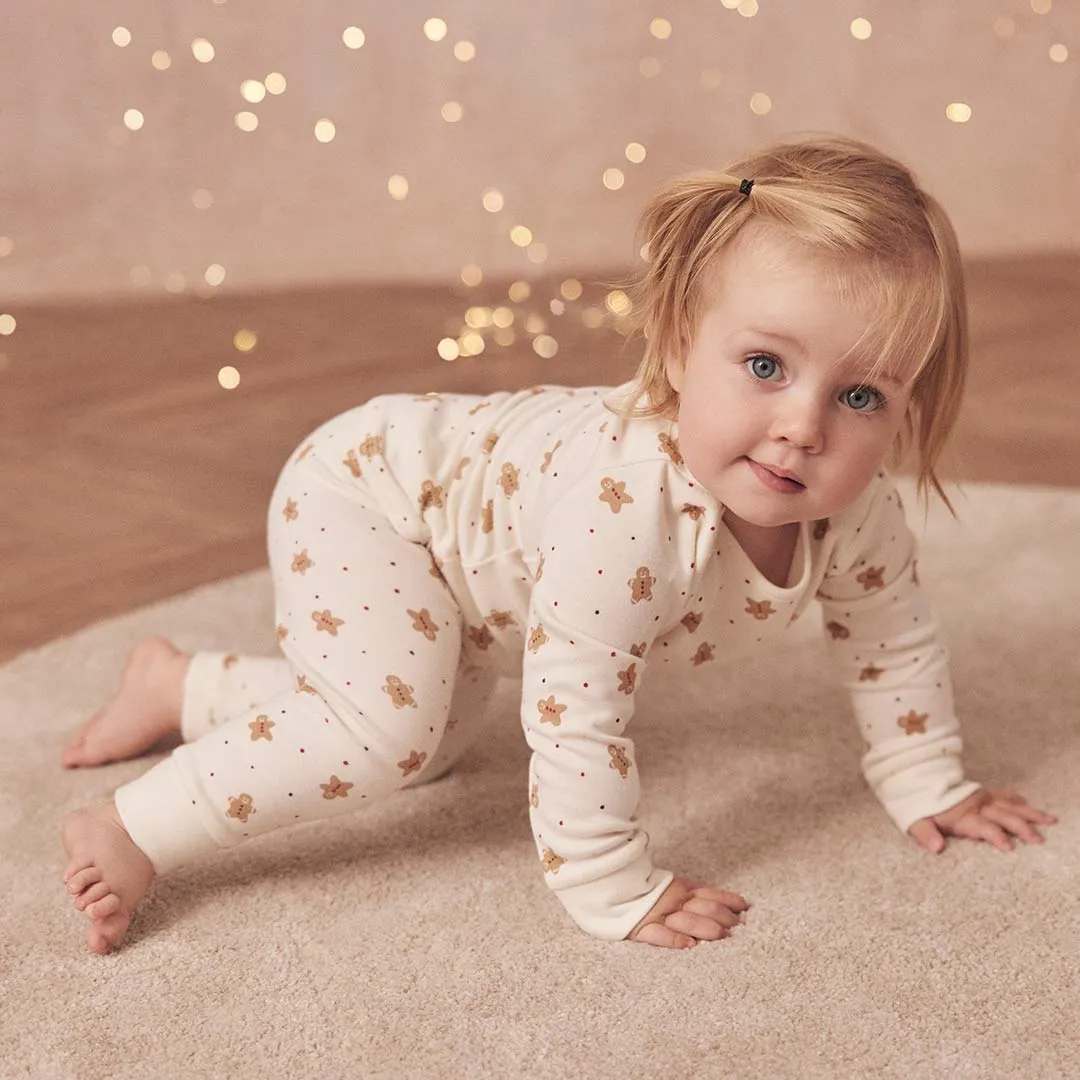 MORI Christmas Pyjamas  - Gingerbread Print