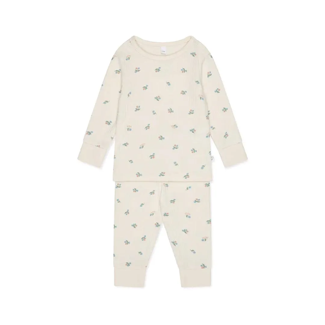 MORI Ribbed Floral Print Pyjamas - Floral Print