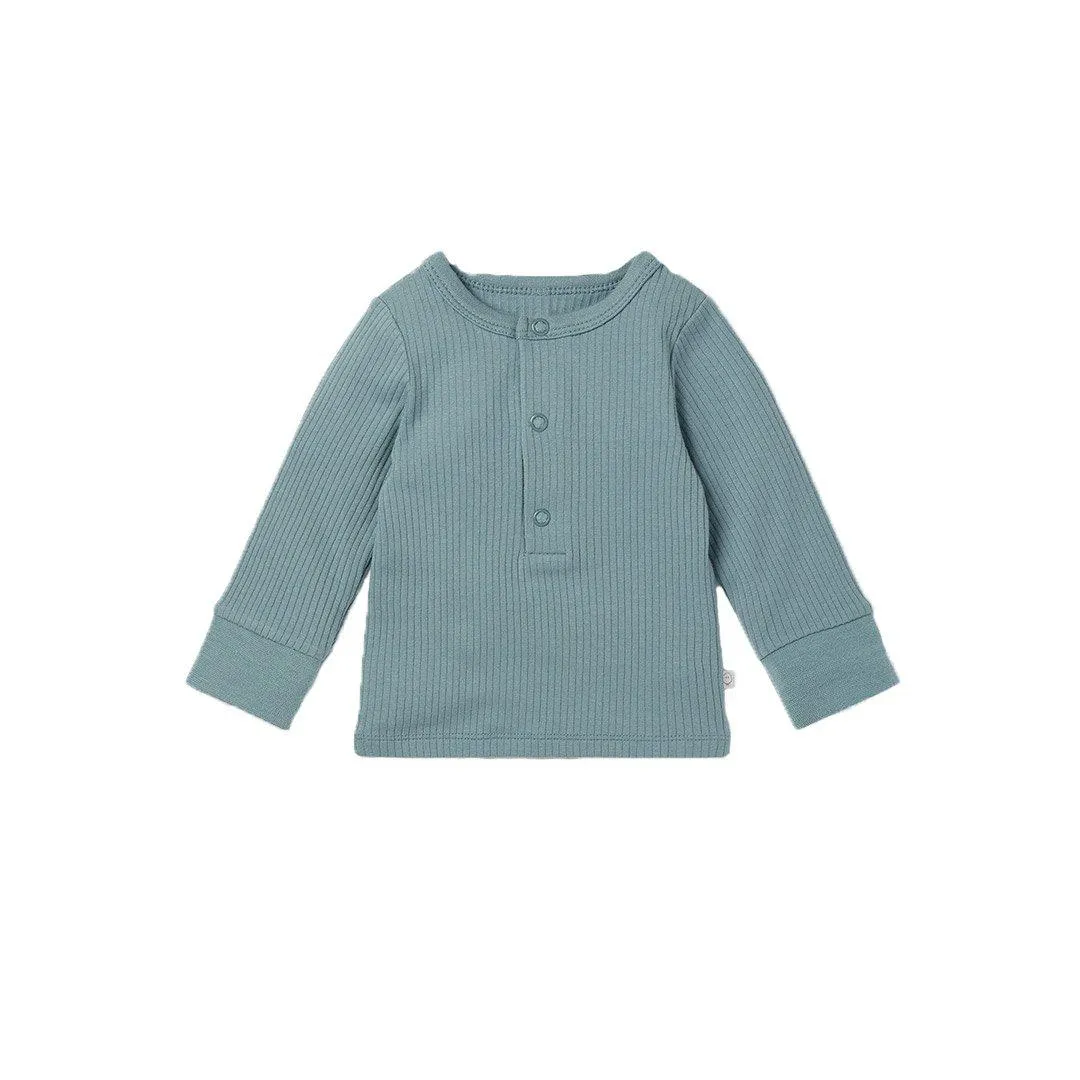 MORI Ribbed Pyjama Set - Blue
