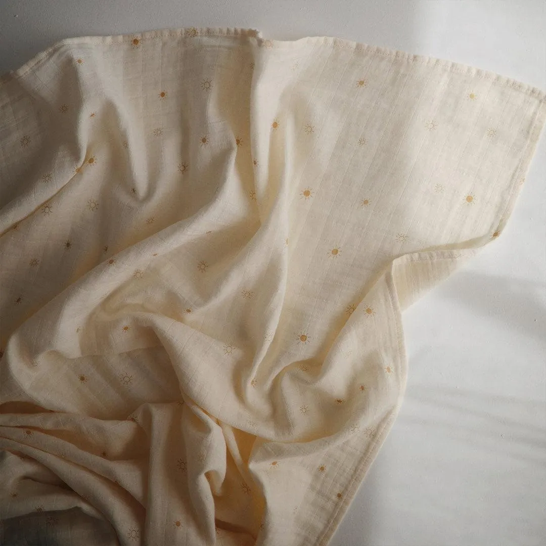 Mushie Organic Swaddle - Sun