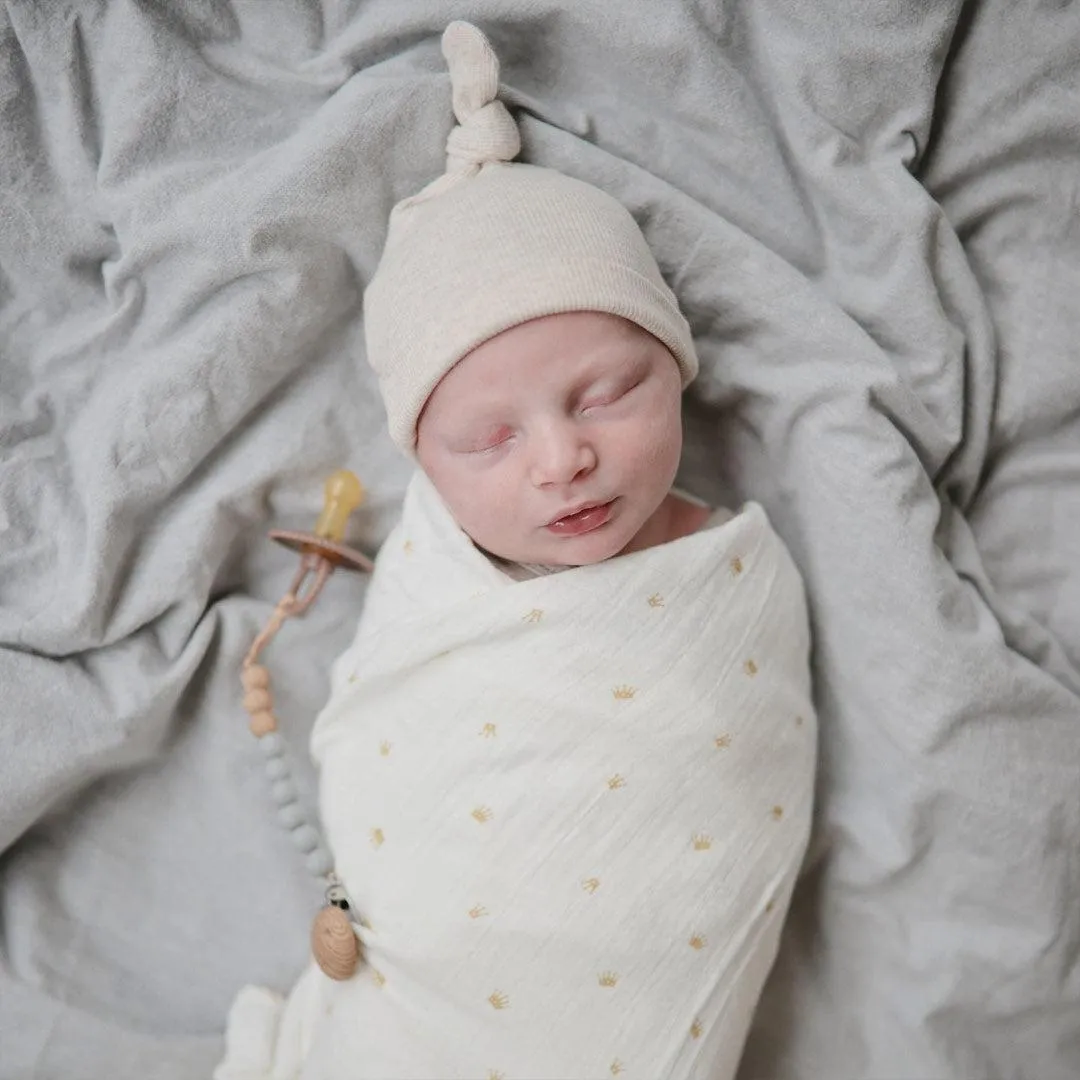 Mushie Organic Swaddle - Sun