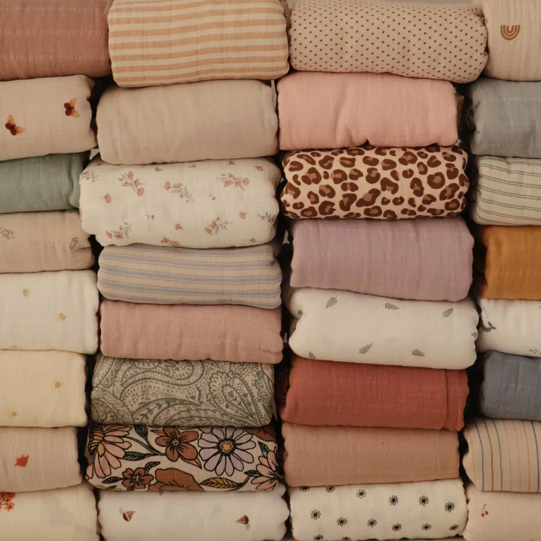 Mushie Organic Swaddle - Sun