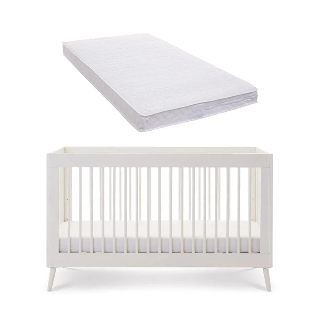 Obaby Maya Cot Bed - Nordic White