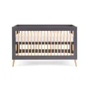 Obaby Maya Cot Bed - Slate   Natural