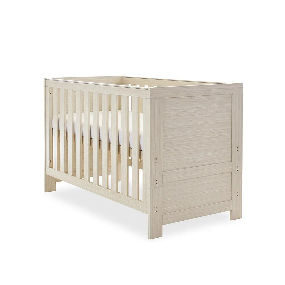Obaby Nika Cot Bed - Oatmeal
