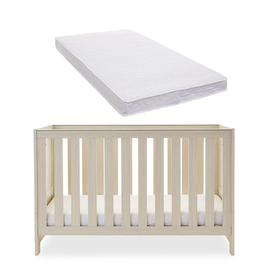 Obaby Nika Cot Bed - Oatmeal