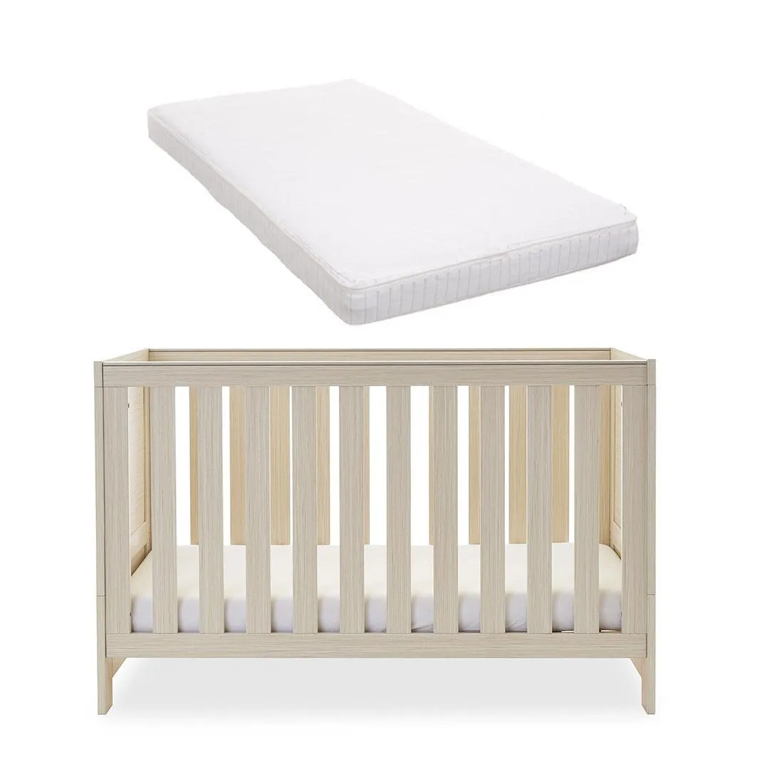 Obaby Nika Cot Bed - Oatmeal