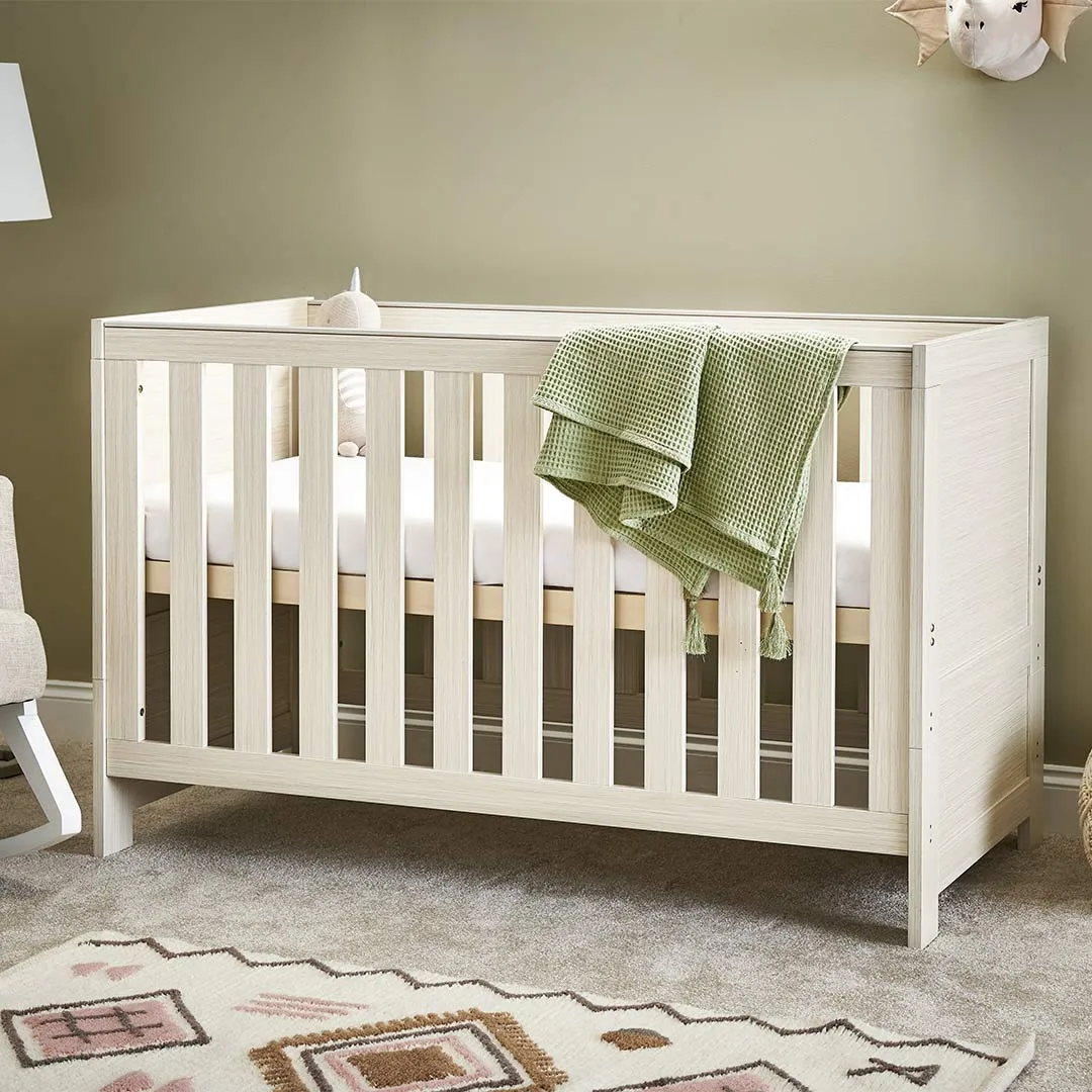 Obaby Nika Cot Bed - Oatmeal