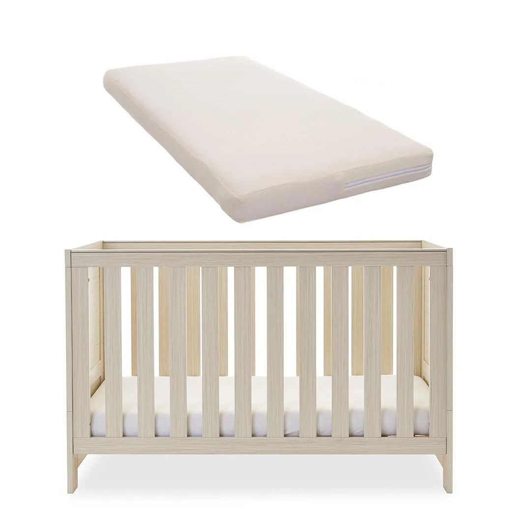 Obaby Nika Cot Bed - Oatmeal