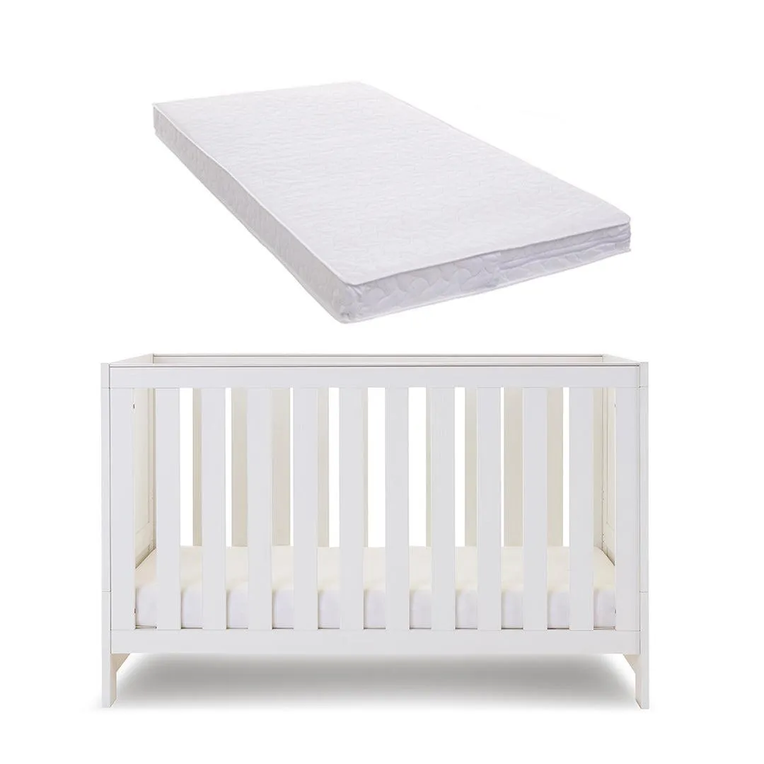 Obaby Nika Cot Bed - White Wash