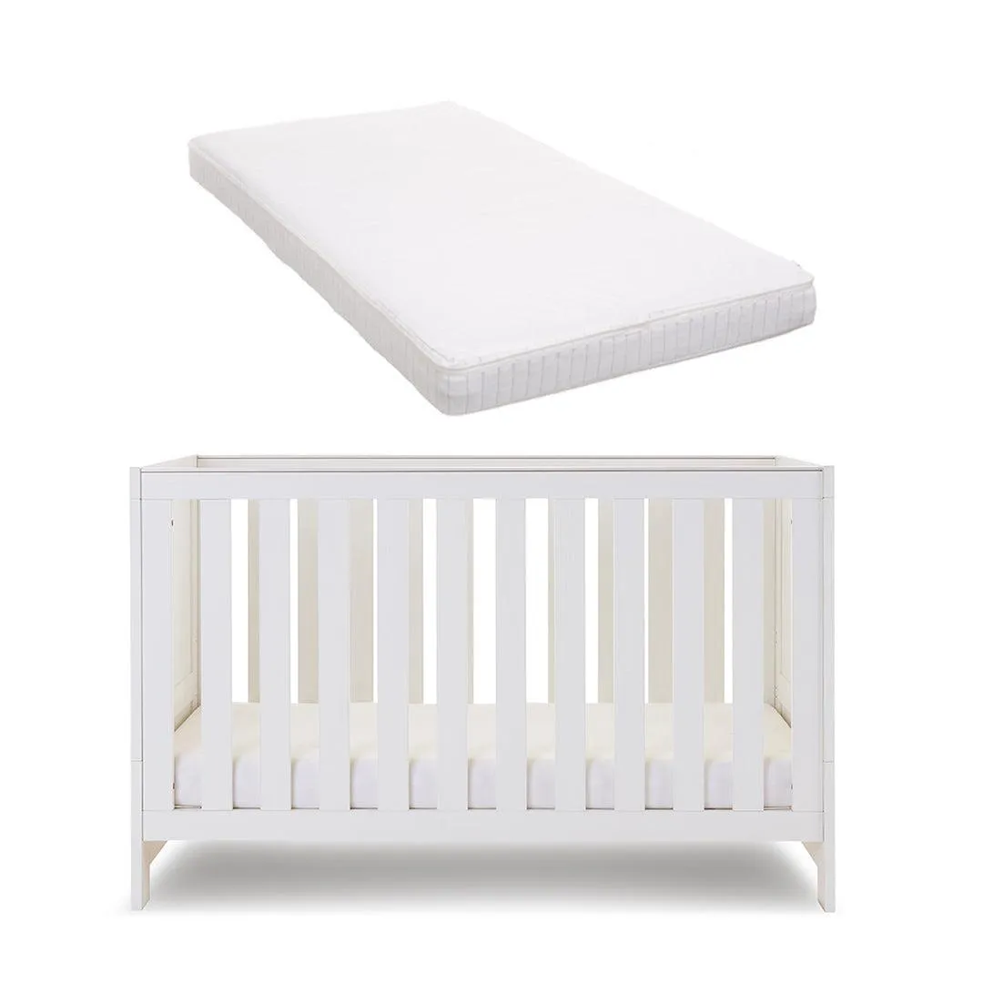 Obaby Nika Cot Bed - White Wash