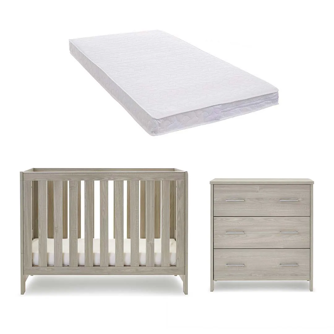 Obaby Nika Mini 2 Piece Room Set - Grey Wash