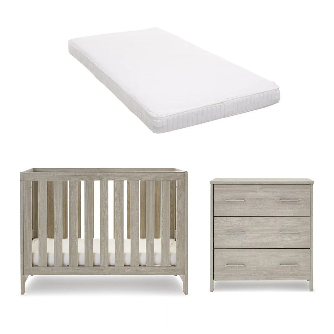 Obaby Nika Mini 2 Piece Room Set - Grey Wash