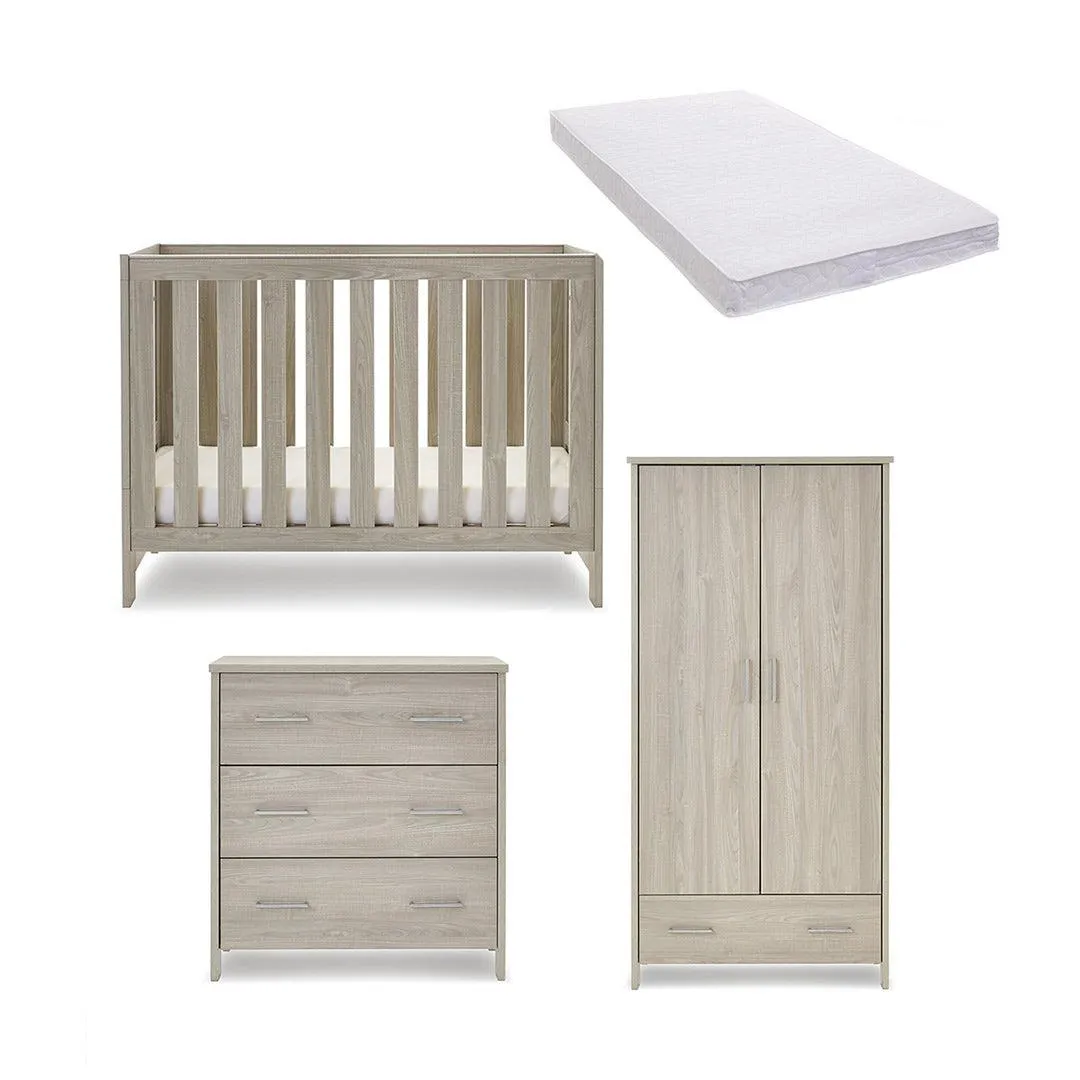 Obaby Nika Mini 3 Piece Room Set - Grey Wash