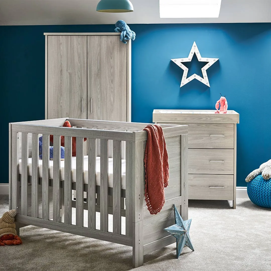 Obaby Nika Mini 3 Piece Room Set - Grey Wash