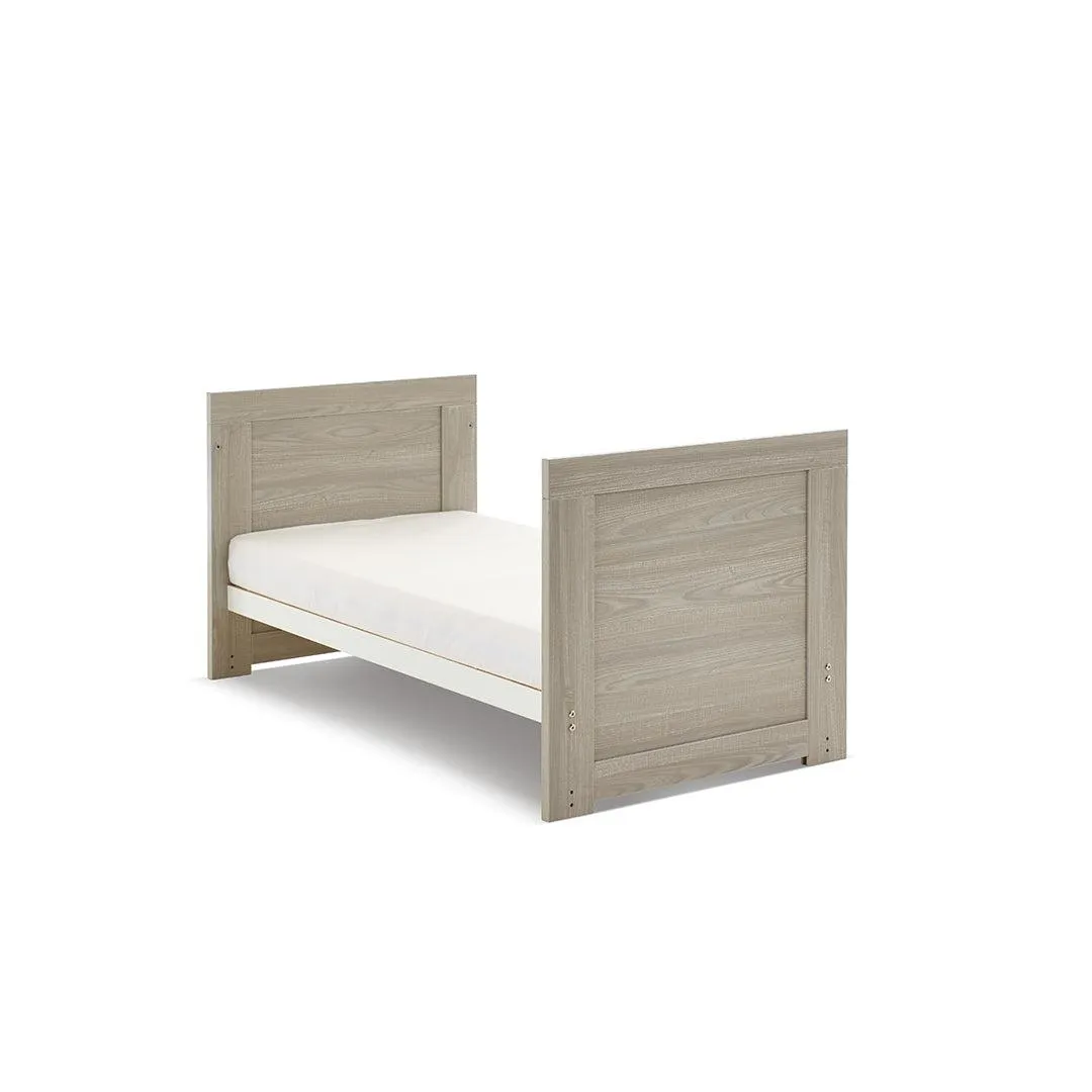 Obaby Nika Mini Cot Bed - Grey Wash   White