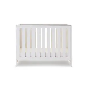 Obaby Nika Mini Cot Bed - White Wash