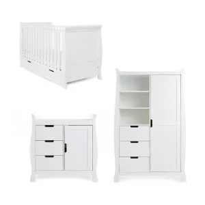 Obaby Stamford Classic 3 Piece Room Set - White