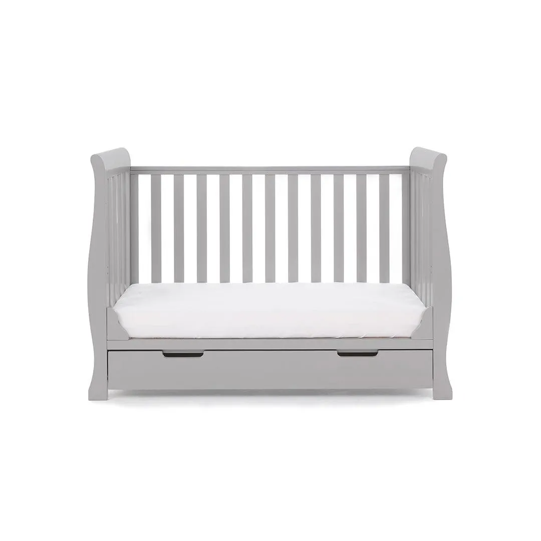 Obaby Stamford Mini Cot Bed - Warm Grey