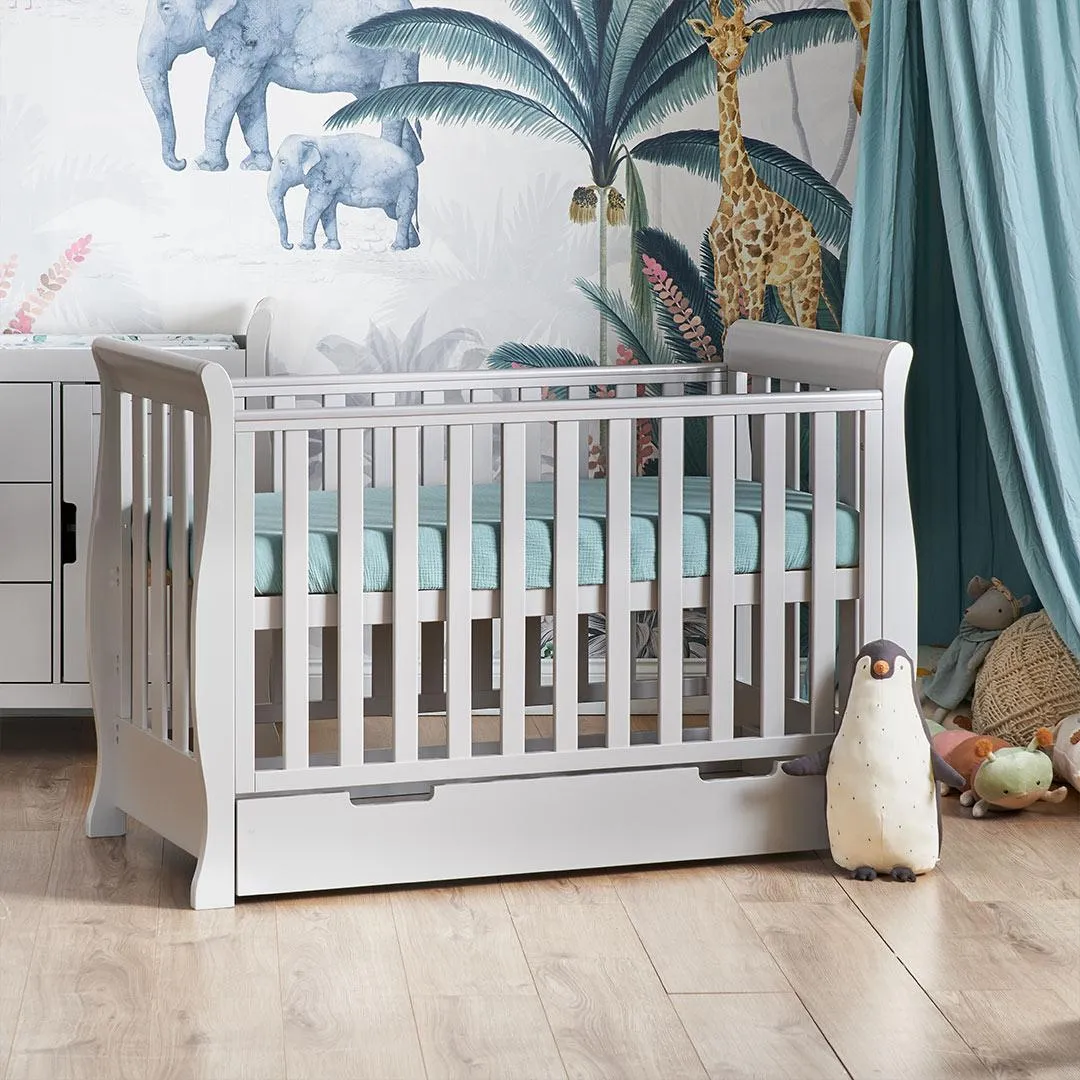 Obaby Stamford Mini Cot Bed - Warm Grey