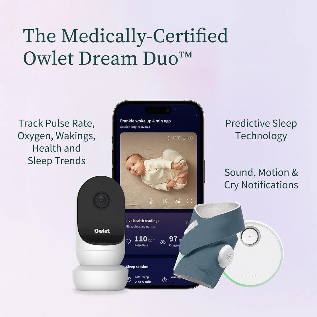 Owlet Dream Duo - White & Bedtime Blue