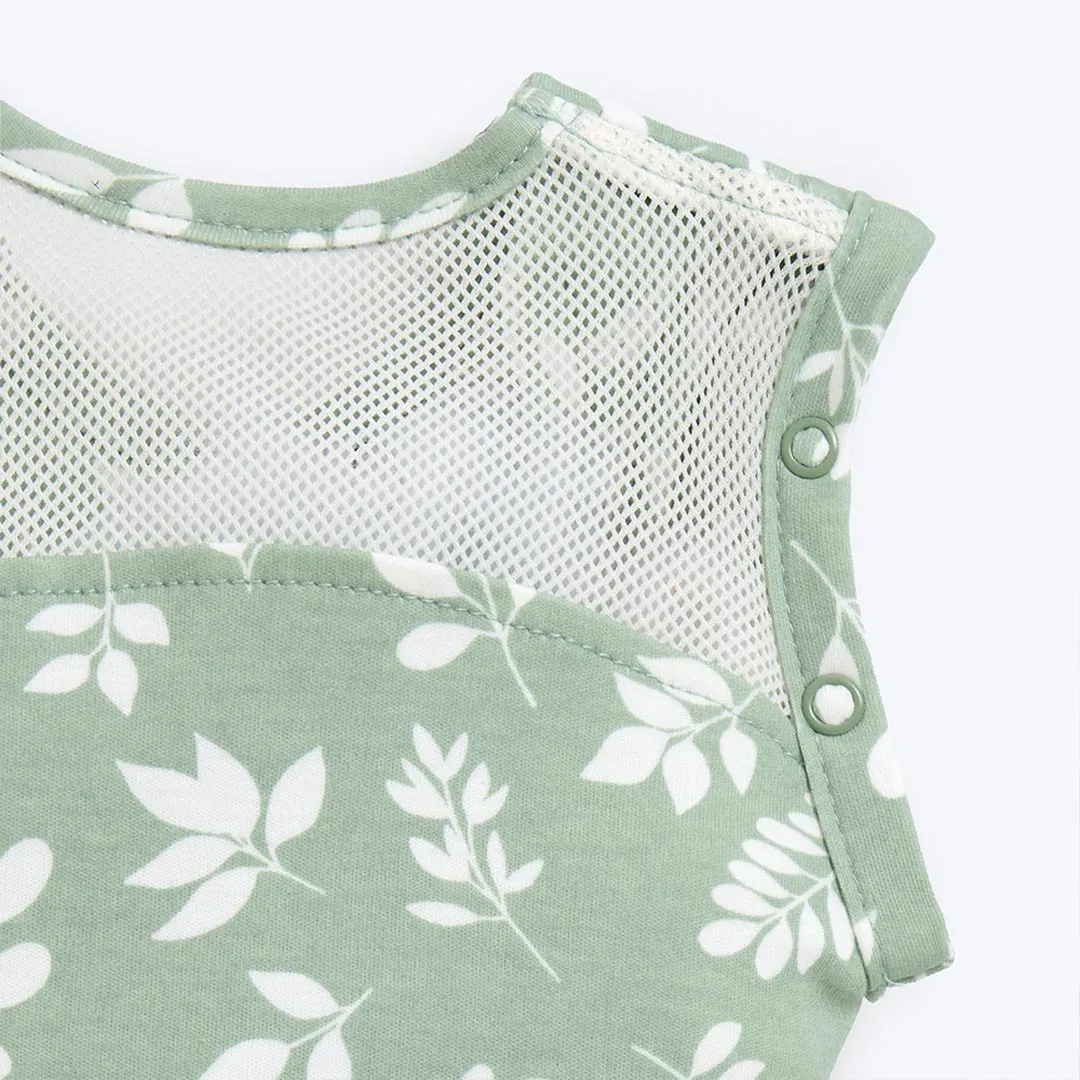 Purflo All Seasons Swaddle To Sleep Bag - 2. 5 Tog - Fern
