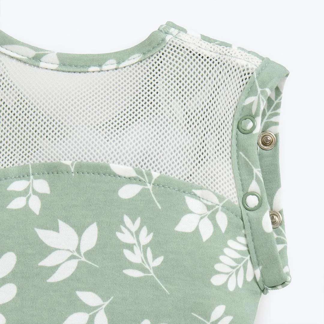Purflo All Seasons Swaddle To Sleep Bag - 2. 5 Tog - Fern