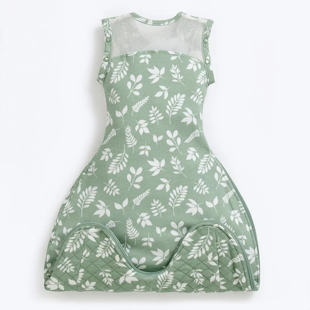 Purflo All Seasons Swaddle To Sleep Bag - 2. 5 Tog - Fern