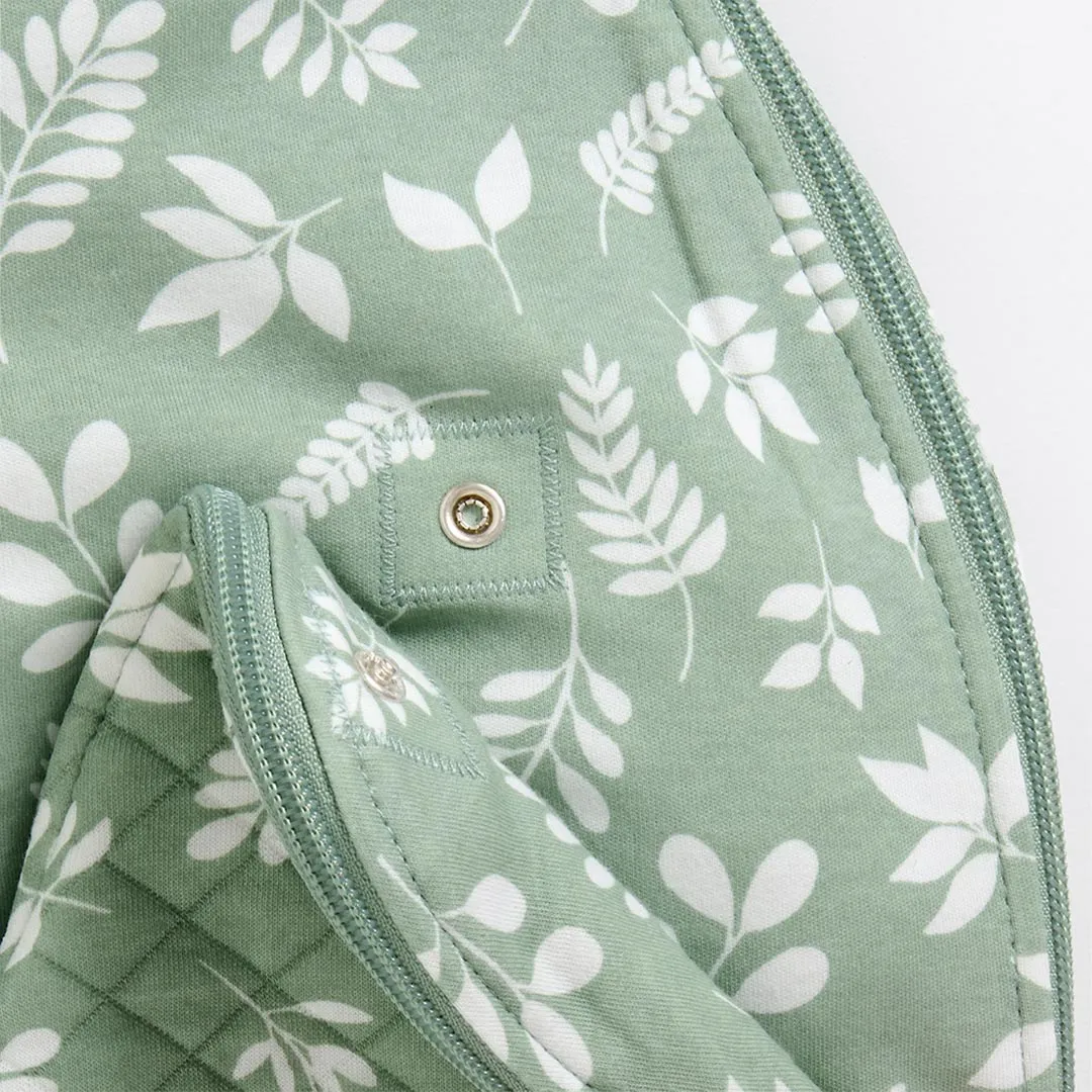 Purflo All Seasons Swaddle To Sleep Bag - 2. 5 Tog - Fern