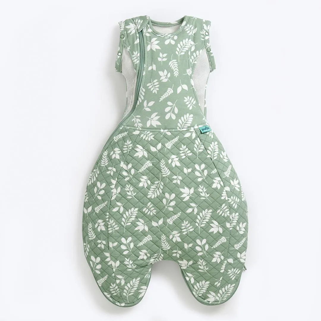 Purflo All Seasons Swaddle To Sleep Bag - 2. 5 Tog - Fern