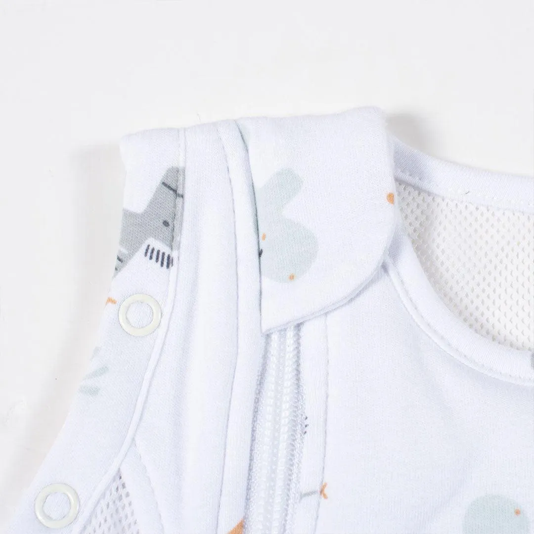 Purflo All Seasons Swaddle To Sleep Bag - 2.5 Tog - Animal Safari