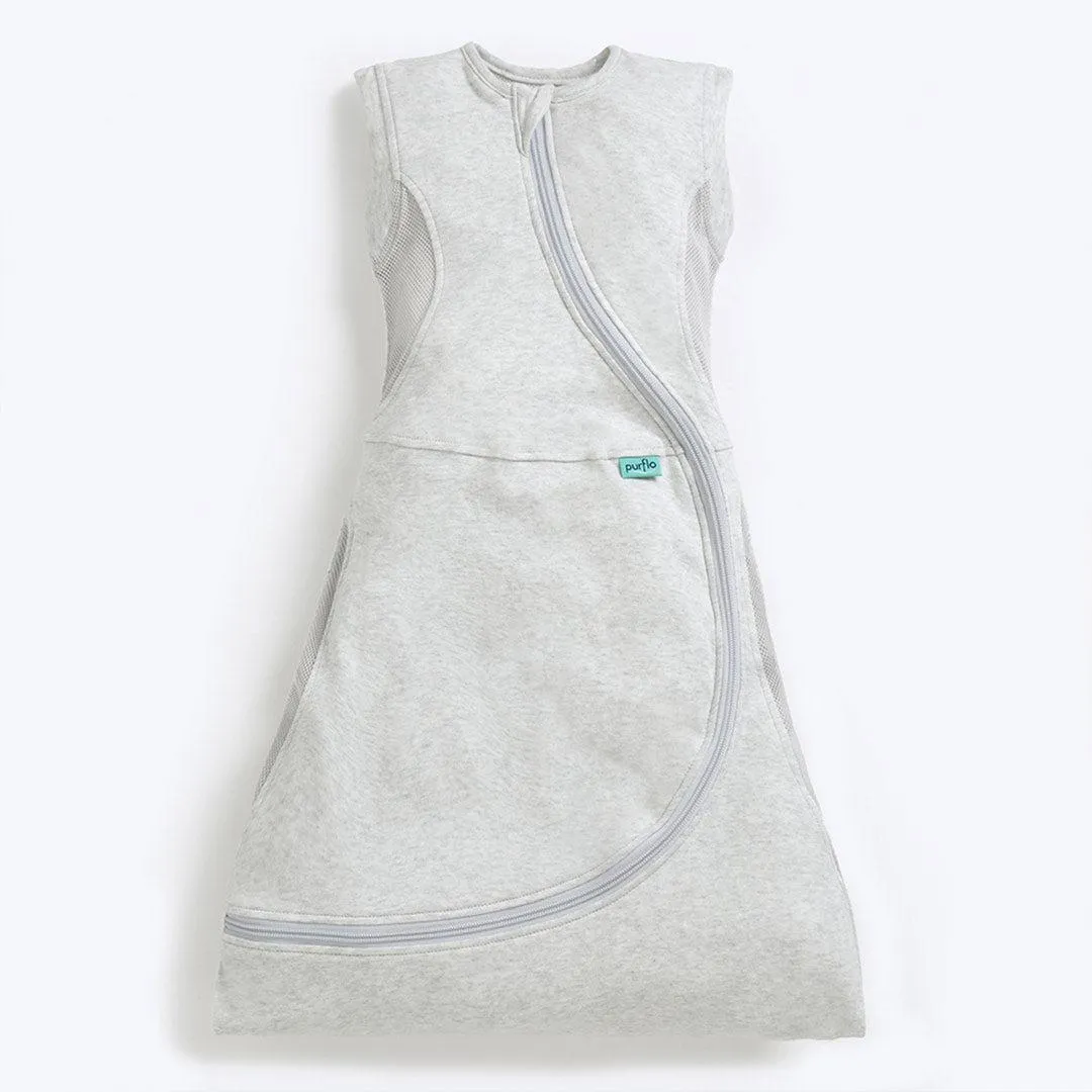Purflo Cuddle To Sleep Bag - 0.5 Tog - Minimal Grey